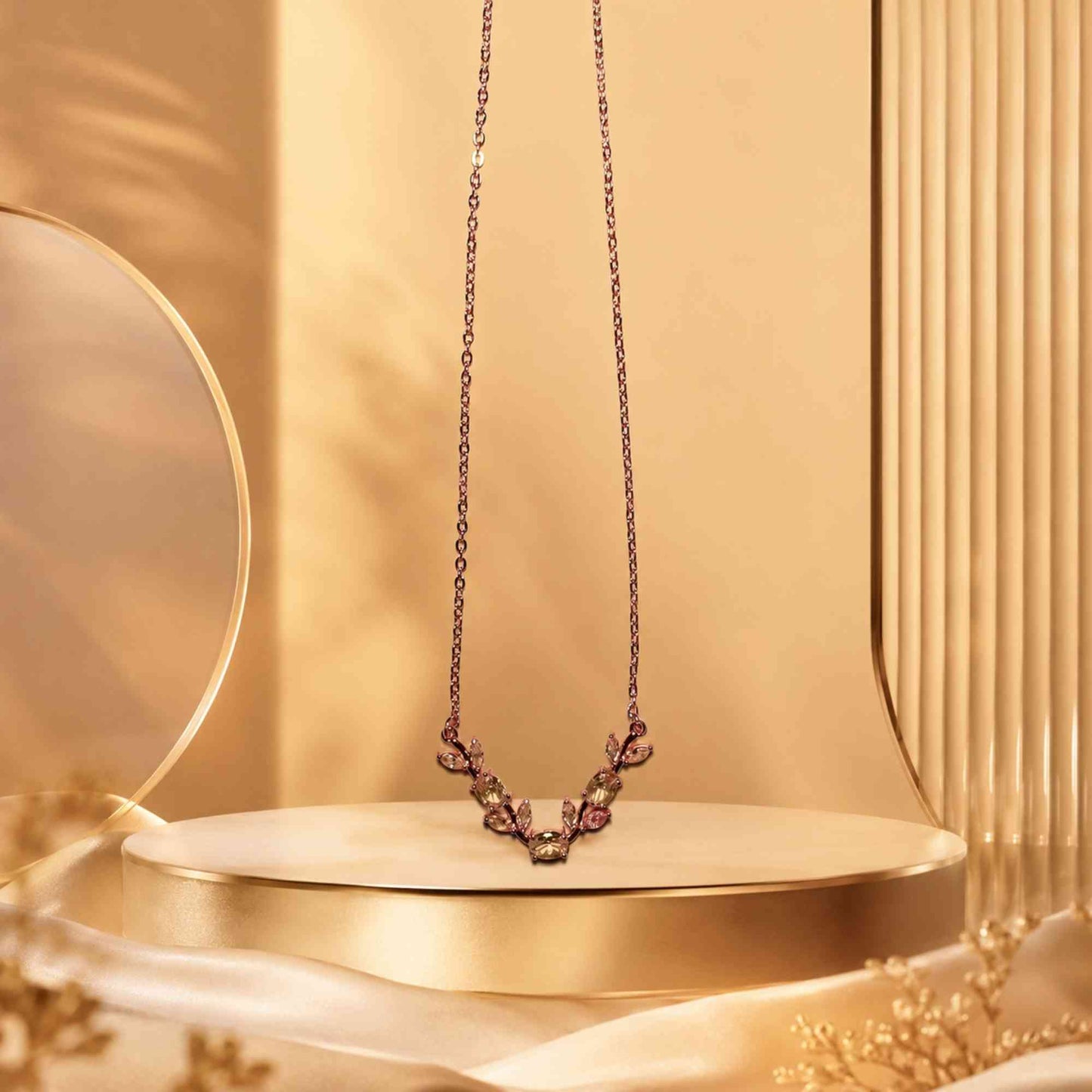 Zarova Minimalist Leaf Pendant Necklace - Premium Tarnish-Free Jewelry