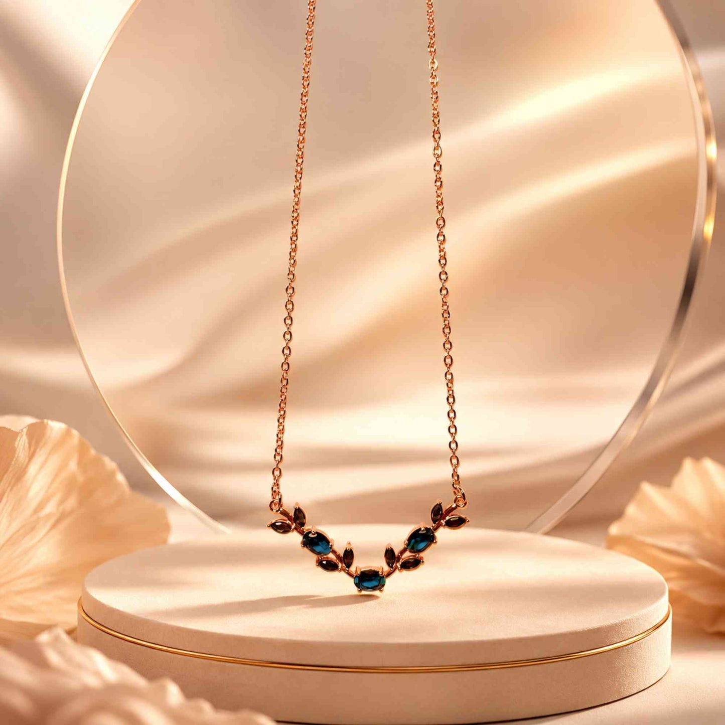 Zarova Minimalist Leaf Pendant Necklace - Premium Tarnish-Free Jewelry