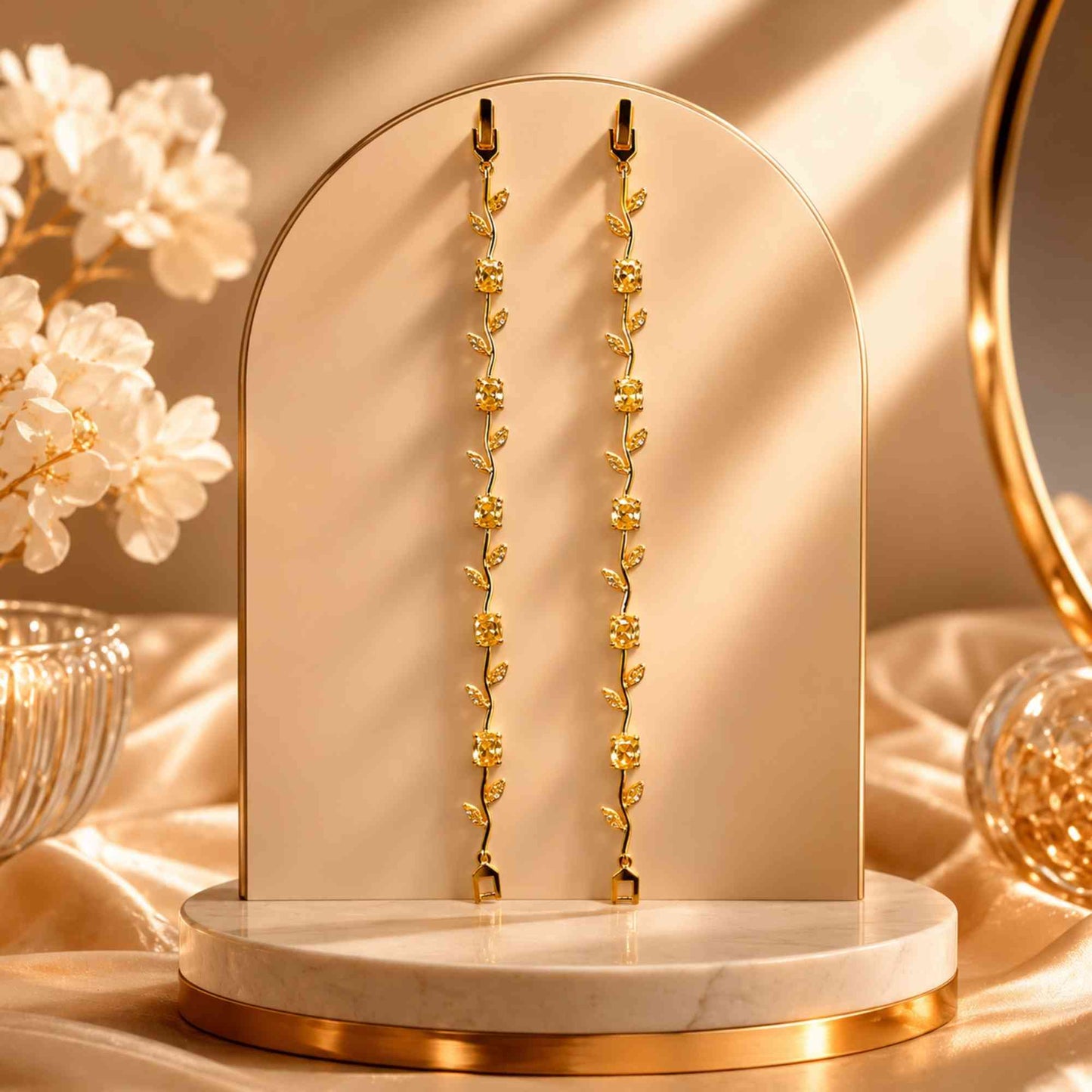 Zarova Minimalist Leaf Bracelet - Premium Tarnish-Free Jewelry